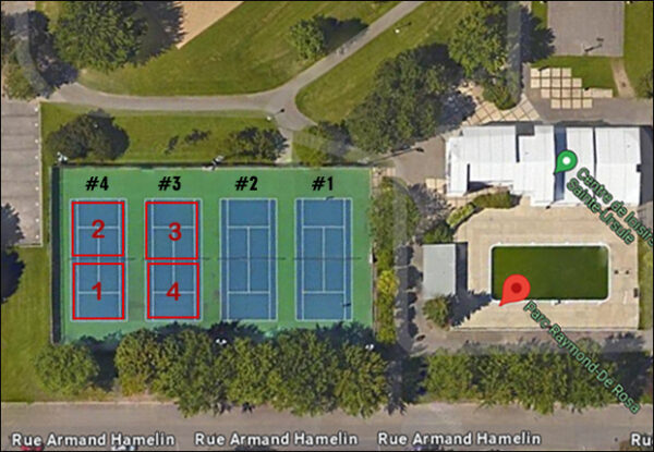 Identification des terrains - Parc Raymond-de-Rosa
